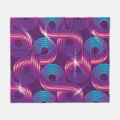 vintage seamless pattern. Regular geometric backgr Fleecedecke (Vorderseite (Horizontal))