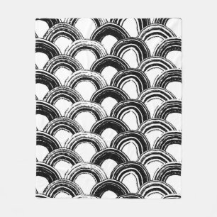 Vintage seamless pattern with dry brush arched str fleecedecke