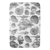 Vintage Seashells Badematte (Vorderseite Vertikal)
