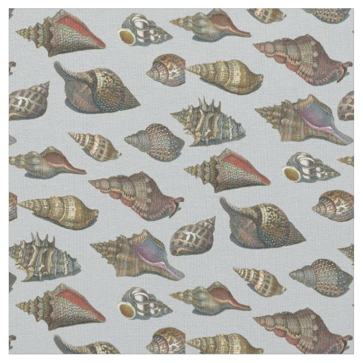 Vintage Seashells Stoff (Nahaufnahme)