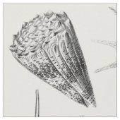 Vintage Seashells Stoff (Nahaufnahme)