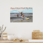 Vintage Seaside Heights New Jersey Surfkunst Poster (Küche)