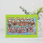 Vintage Seaside Heights NJ 5x7 Big Postcard (Stehend Vorderseite)