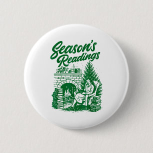 Vintage Seasons Lesungen alle für Weihnachten gebu Button