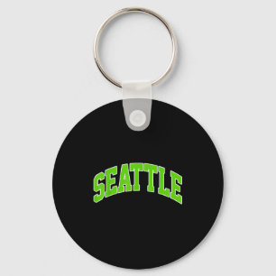 Vintage Seattle Schulgeist geh nach Seattle Liebe Schlüsselanhänger