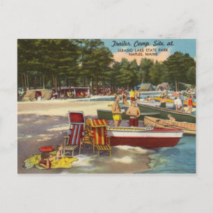 Vintage Sebago Lake State Park Neapel, Maine Postkarte