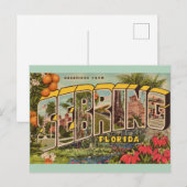 Vintage Sebring Florida  Postkarte (Vorne/Hinten)