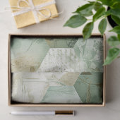 Vintage Sechseck-Botanik-Patchwork Seidenpapier (Geschenk)