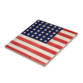 Vintage, sechsunddreißigsterne amerikanische Flagg Fliese (Seite)