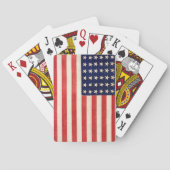Vintage, sechsunddreißigsterne amerikanische Flagg Spielkarten (Rückseite)