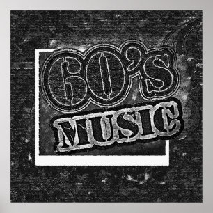 Vintage Sechzigerjahre Musik - Plakat