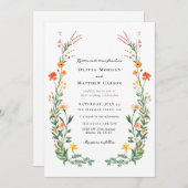 Vintage Secret Garden Wedding Einladung (Vorne/Hinten)