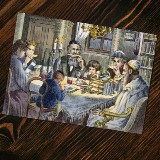 Vintage Seder Karte