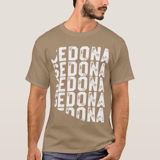 Vintage Sedona Vacation Shirt Arizona State Geogra (Vorderseite)
