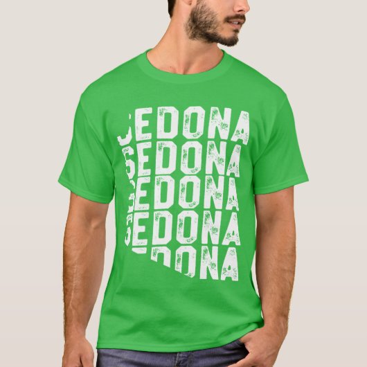 Vintage Sedona Vacation Shirt Arizona State Geogra (Vorderseite)