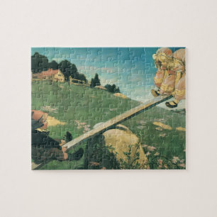 Vintage See Saw Margery Daw, Jessie Willcox Smith Puzzle