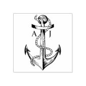 Vintage Seeanker- und Seilmonografie Gummistempel (Prägung)