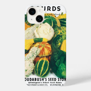 Vintage Seed Packet Art, Mixed Gourds Squash Case-Mate iPhone 14 Hülle