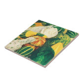 Vintage Seed Packet Art, Mixed Gourds Squash Fliese (Seite)