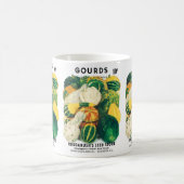 Vintage Seed Packet Art, Mixed Gourds Squash Kaffeetasse (Mittel)
