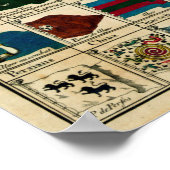 Vintage Seefahnen der Welt Poster (Ecke)