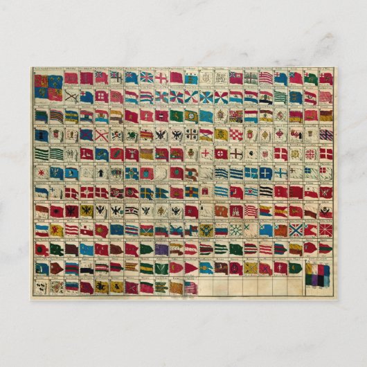 Vintage Seefahnen der Welt Postkarte (Vorderseite)