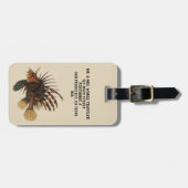 Vintage Seefische, Meeresorganismen Gepäckanhänger (Vorderseite horizontal)