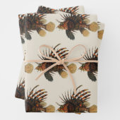 Vintage Seefische, Meeresorganismen Geschenkpapier Set (Beispiel)