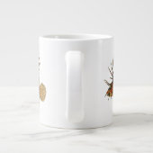 Vintage Seefische, Meeresorganismen Jumbo-Tasse (Rückseite)