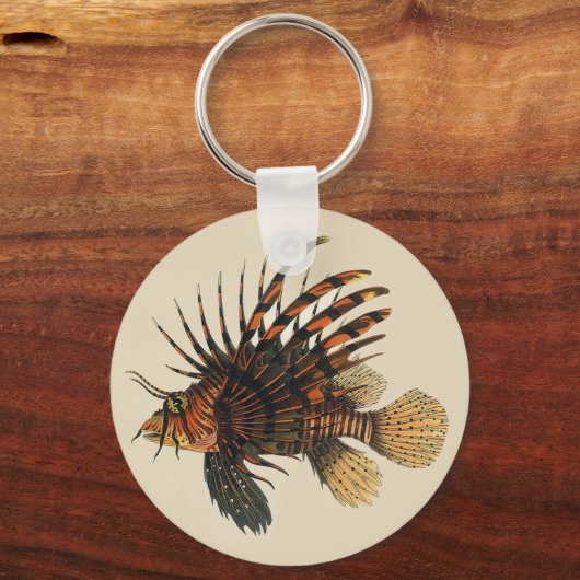 Vintage Seefische, Meeresorganismen Schlüsselanhänger (Rückseite)