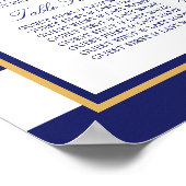 Vintage Seekarte für nautisches Gold Poster (Ecke)