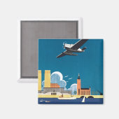 Vintage Seelachsmasse Magnet (Vorderseite/Rückseite)