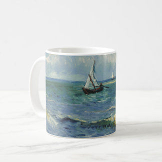 Vintage Seelandschaft bei Les Saintes-Maries-de-la Kaffeetasse