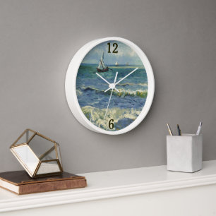 Vintage Seelandschaft bei Les Saintes-Maries-de-la Uhr