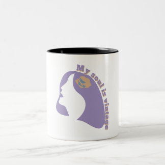 vintage Seele Zweifarbige Tasse