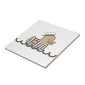 Vintage Seemann-Ente Fliese (Seite)