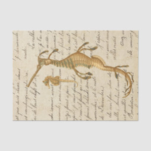 Vintage Seepferdchen Seidenpapier