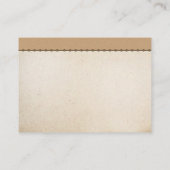 Vintage Seepferde Hochzeitstickets Begleitkarte (Rückseite)