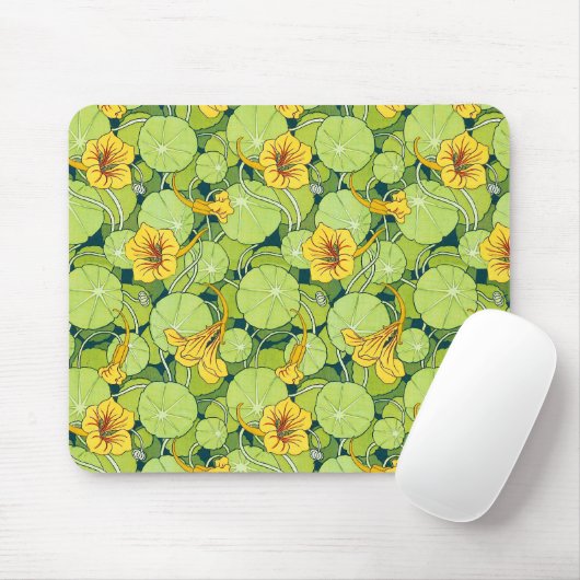 Vintage Seerosen Mousepad (Mit Mouse)