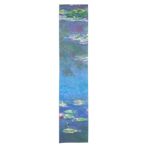 Vintage Seerosen von Claude Monet Kurzer Tischläufer