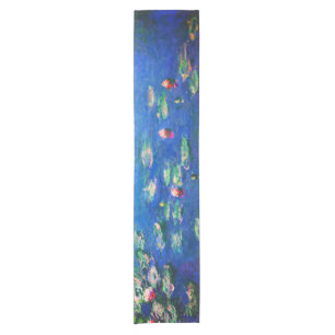 Vintage Seerosen von Claude Monet Kurzer Tischläufer