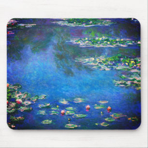 Vintage Seerosen von Claude Monet Mousepad