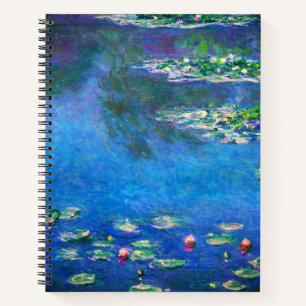 Vintage Seerosen von Claude Monet Notizblock