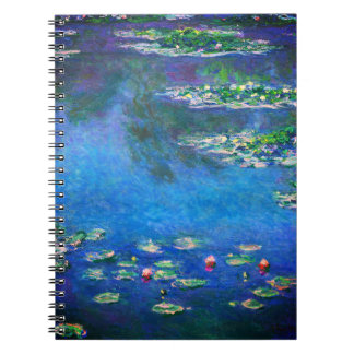 Vintage Seerosen von Claude Monet Notizblock