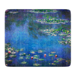 Vintage Seerosen von Claude Monet Schneidebrett