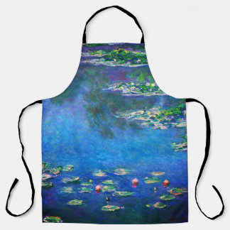 Vintage Seerosen von Claude Monet Schürze