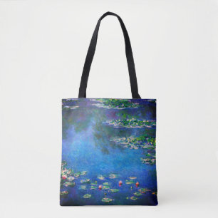Vintage Seerosen von Claude Monet Tasche