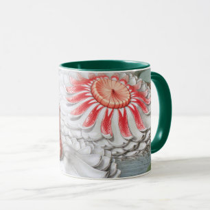 Vintage Seerosenblüten, Seerosen in einem Teich Tasse
