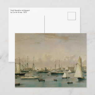 Vintage Seeschifffahrt, Yacht Squadron im Hafen vo Postkarte