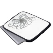 Vintage Seesteampunk Krake kraken das Zeichnen Laptopschutzhülle (Vorne Knopf)